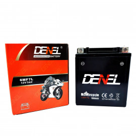 DENEL MOTORCYCLE DRY BATTERY  FOR SUZUKI GD110, GR150, GS150, GS150SE, GX125 - 7AH, 12V