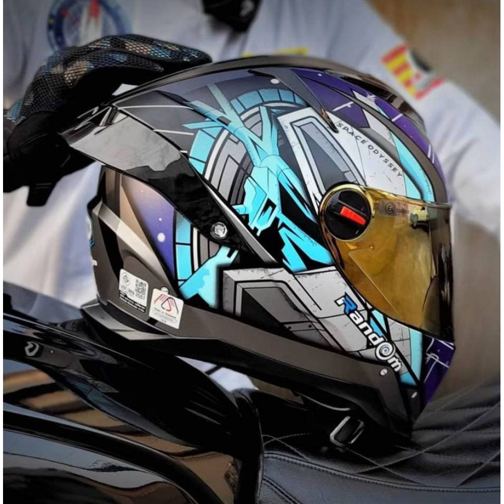 RD CZ-R BT SPACE OD - Random Thailand Motorcycle Racing Helmet DOT ECR Certified Size M L XL