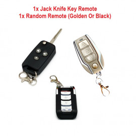 Motorcycle Remote Alarm Security Lock System With Jack Knife Key