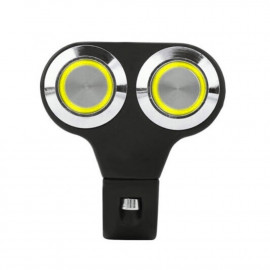 Motorcycle Handlebar Control Dual Push Button On Off LED Switch Headlight Flasher Dual Switch 2 Choice For Handlebar Fog Light Metal Chrome Multi Color