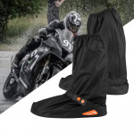 Waterproof Rain Shoe Cover for Motorcycle Cycling Bike Reusable Boot Overshoes Boots Shoes Protector Covers Matt Black