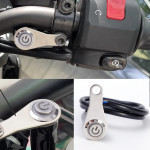 Single Function Motorcycle Handlebar Control Dual Push Button On Off LED Switch Headlight Flasher Dual Switch 2 Choice For Handlebar Fog Light Metal Chrome Multi Color