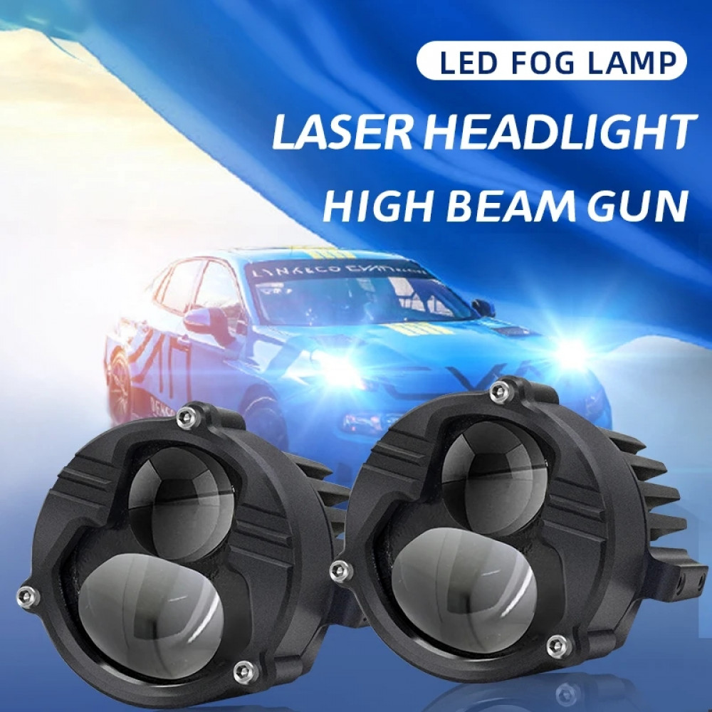 1-PC AKE U30 Led motorcycle headlight Double Lens Hi Lo Beam moto led lamps powerful flash motocross spotlight for motorcycle travel