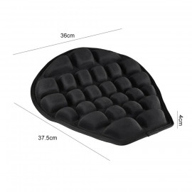 AKE - Motorcycle Air Seat Cushion Shock Absorption Pressure Relief Ride Cooling Down Seat Pad for Cruiser Touring Saddles