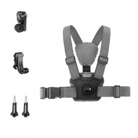 AKE - BSDDP Chest Mount Head Mount Chest Belt Head Strap Mount Action camera mount for GoPro Hero 13 12 11 10 9 Insta360 DJI Osmo Action Camera Accessories without Mobile holder