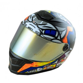 ID SPARTAN BT POPCAT S4 - Index Motorcycle Racing Helmet DOT ECE certified Size M L XL