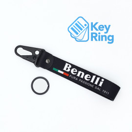 1-PC Motorcycle Collectable Strap Embroidery Keyring Keychain For Honda Yamaha Suzuki Red Ducati BMW Aprilia Kawasaki Benelli Harley Davidson Key Ring Chain