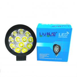 1-PCS of HJG LED Motorcycle External 12-LED 36w lights Lighting Color Cool White Metal Body Plastic Face