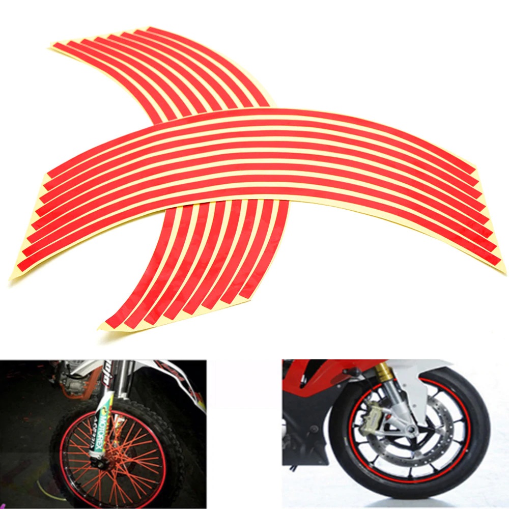 MOTORCYCLE REFLECTIVE RIM WHEELS STICKERS FOR  18" WHEELS GLOWING TAPE STICKER