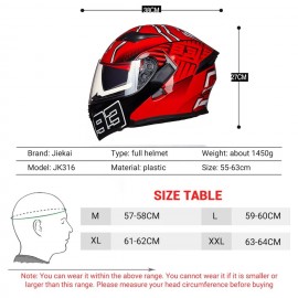 JIEKAI JK-902 Q7-93 FLIPUP FULL FACE HELMET