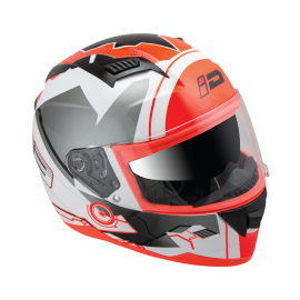 ID HELMET SPYDER D2 WHITE CHROME VISOR