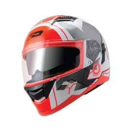 ID HELMET SPYDER D2 WHITE CHROME VISOR