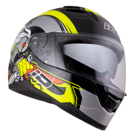 ID HELMET SPYDER D3 MATT BLACK CHROME VISOR