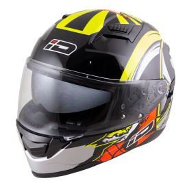 ID HELMET SPYDER D3 MATT BLACK CHROME VISOR