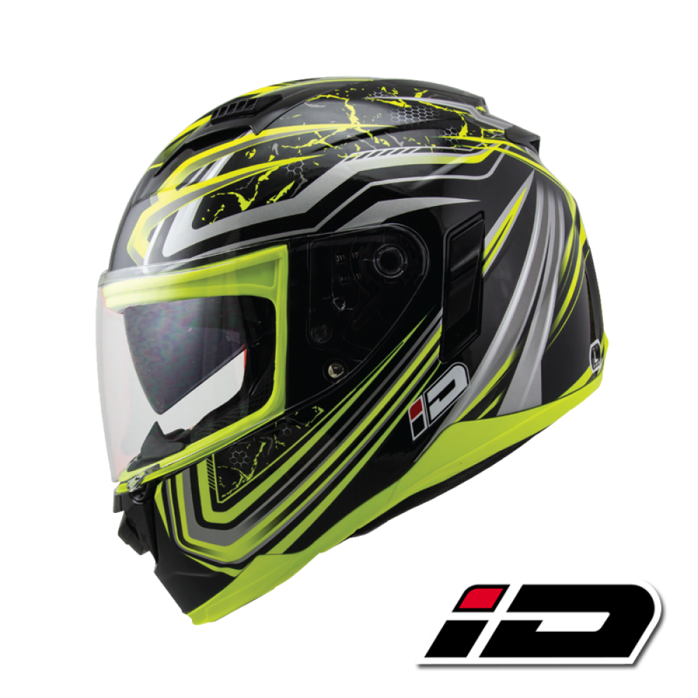 ID HELMET SPYDER D5 BLACK CHROME VISOR