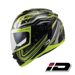 ID HELMET SPYDER D5 BLACK CHROME VISOR