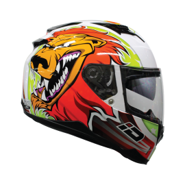 ID HELMET SPYDER D7 WHITE CHROME VISOR