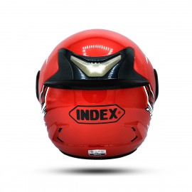 Index Pure Open face Free Size Helmet - Red